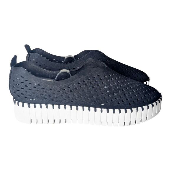 ILSE JACOBSEN Tulip 3373 Platform Sneaker In Black Size 40 - Picture 3 of 9